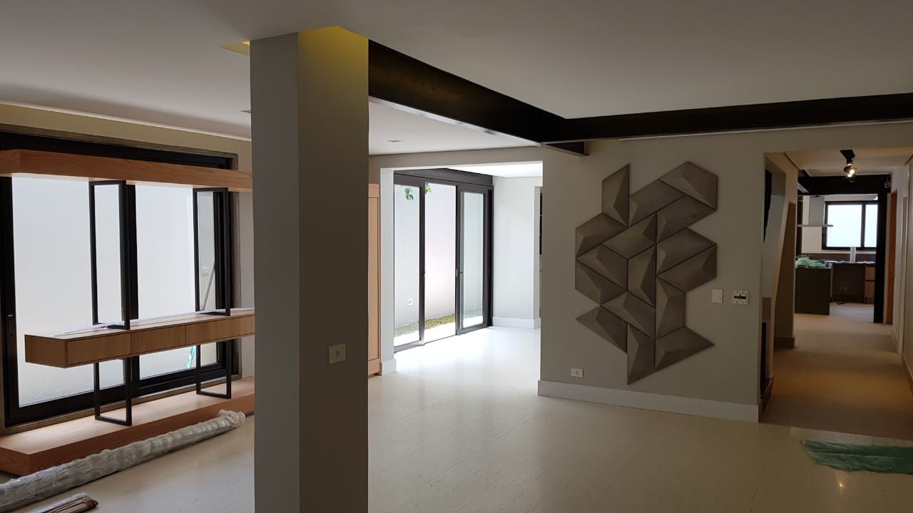 Living integrado — Residência Boaçava, Alto de Pinheiros