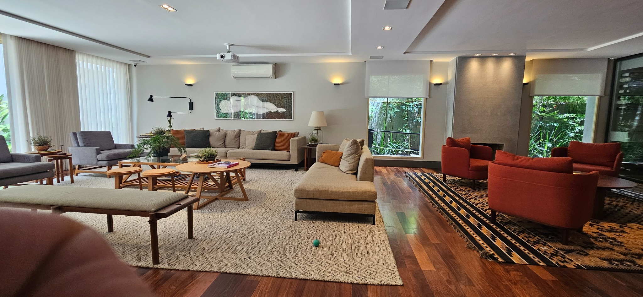 Living integrado — Casa Morumbi